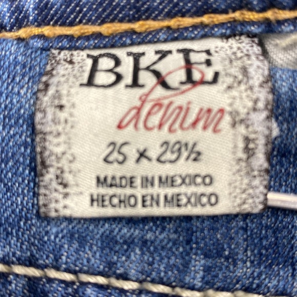 Women’s BKE brand Stella denim Jeans straight leg skinny style size 25 - Picture 5 of 5